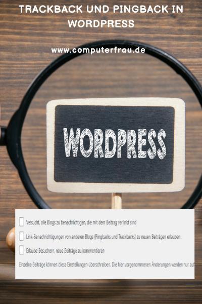 Trackback und Pingback in WordPress