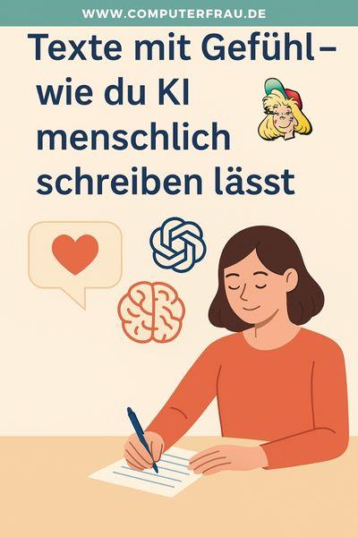 So lässt du ChatGPT menschlich schreiben – Texte mit Gefühl & Wärme