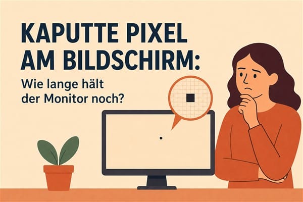 Kaputte Pixel am Bildschirm: Wie lange hält der Monitor noch?